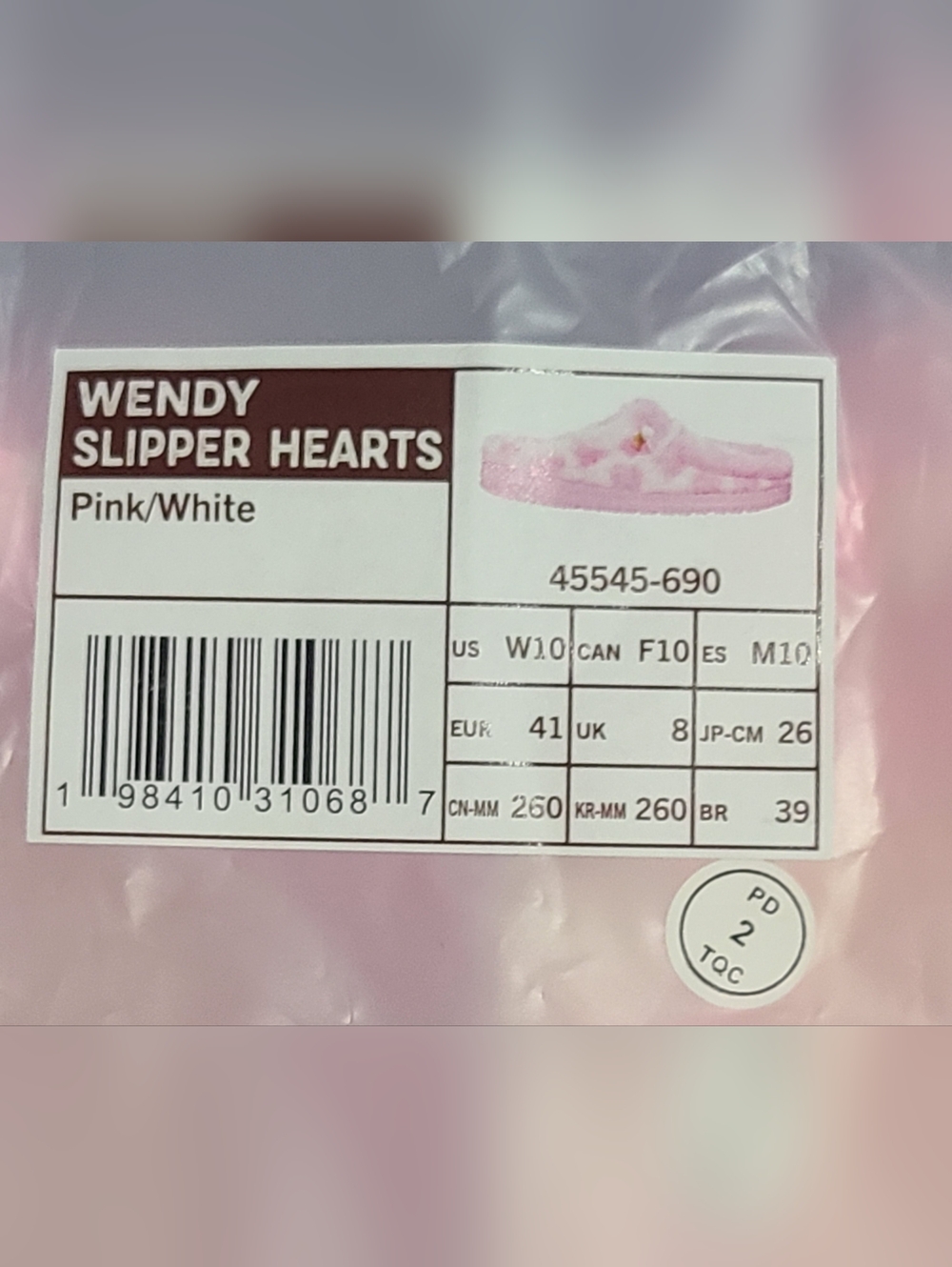 Hey Dude Wendy Heart Slippers, New In Original Packaging!  Womens 10 - Picture 10 of 10
